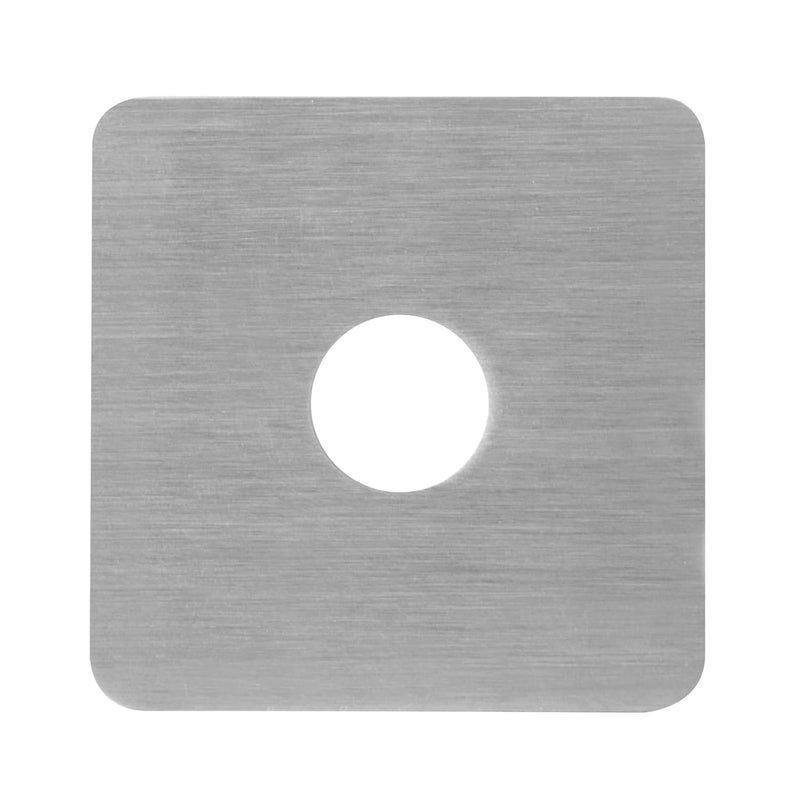 heneng 10 Pcs 304 Stainless Steel Square Plate Washers, 5/8"(ID) x 2-3/8" x 2-3/8", Flat Washer Fastener, 1/8" Thick - Image 3